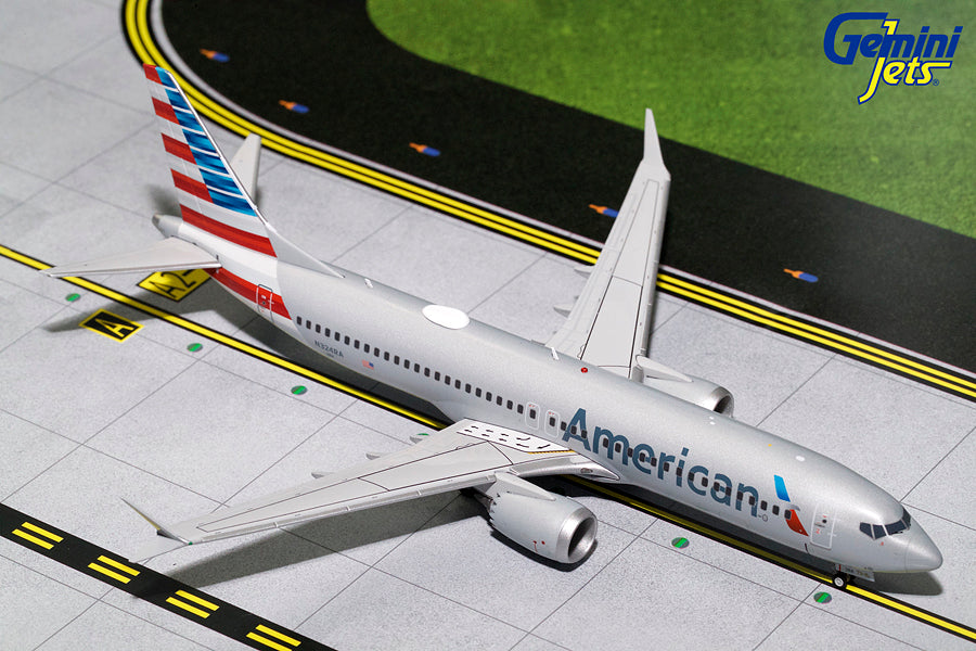 American Airlines Boeing 737 MAX 8 N324RA GeminiJets G2AAL704 Scale 1:200