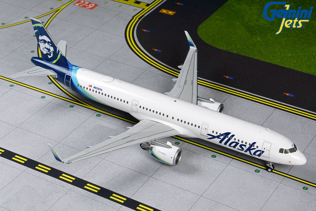 Alaska Airlines Airbus A321neo N928VA GeminiJets G2ASA835 Scale 1:200