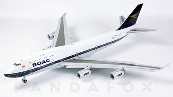 British Airways Boeing 747-400 Flaps Down G-BYGC BOAC Retro Livery GeminiJets G2BAW834F Scale 1:200