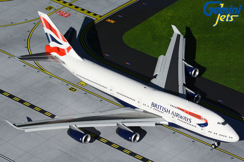 British Airways Boeing 747-400 Flaps Down G-CIVN GeminiJets G2BAW906F Scale 1:200