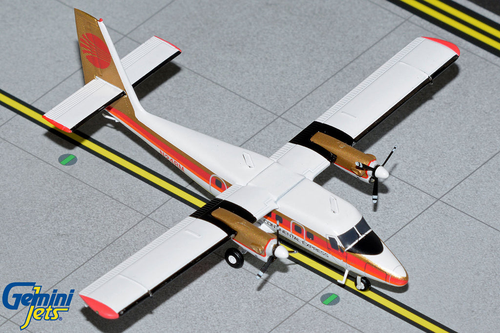 Continental Express DHC-6-300 Twin Otter N24RM GeminiJets G2COA1038 Scale 1:200