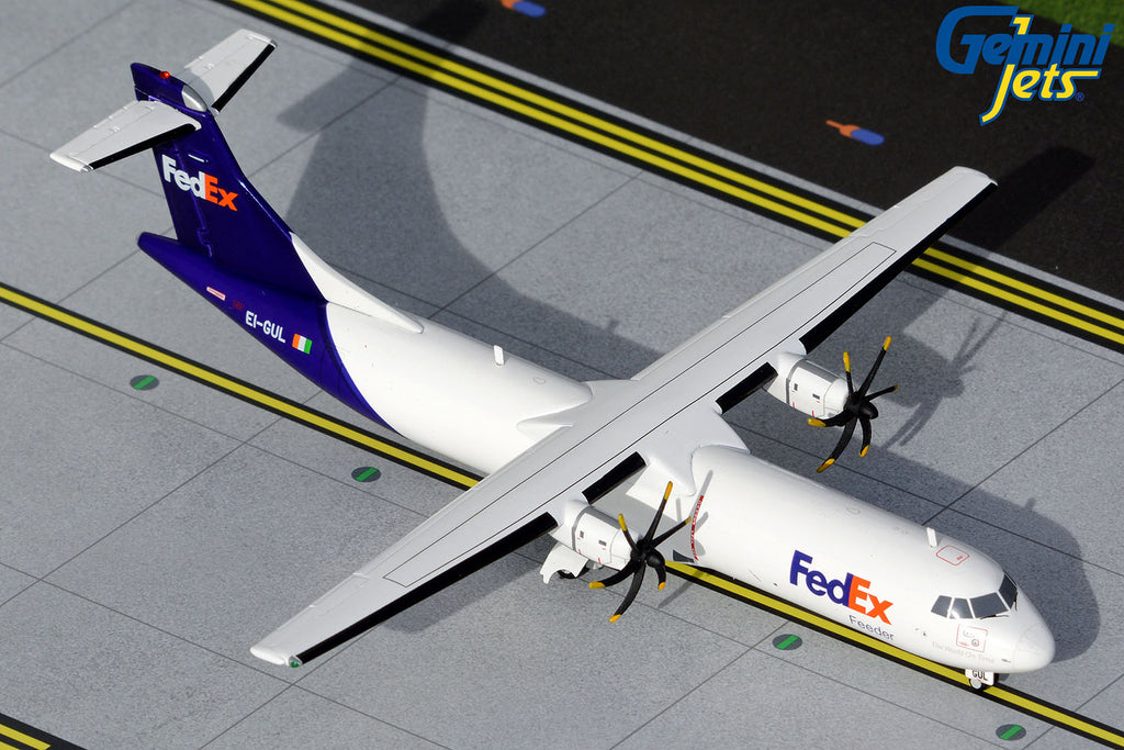 FedEx Feeder ATR 72-600F EI-GUL GeminiJets G2FDX975 Scale 1:200