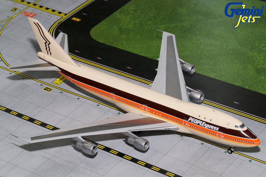 PEOPLExpress Boeing 747-100 N603PE GeminiJets G2PEX695 Scale 1:200