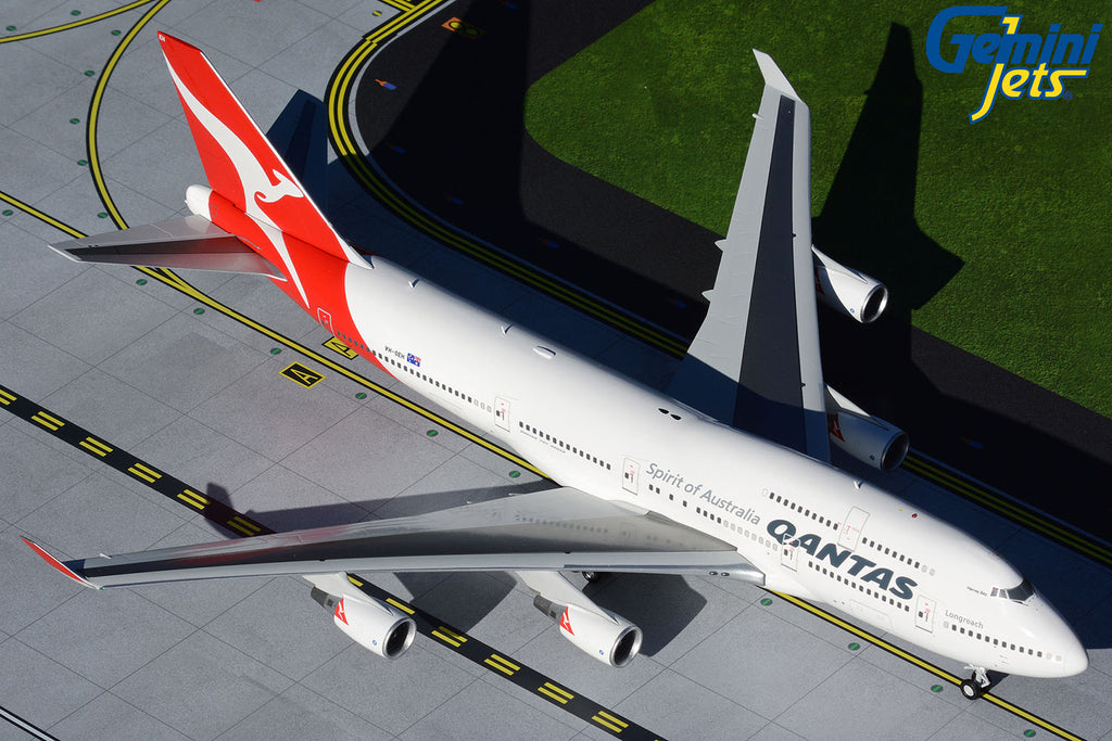 Qantas Boeing 747-400ER VH-OEH Hervey Bay GeminiJets G2QFA734 Scale 1:200