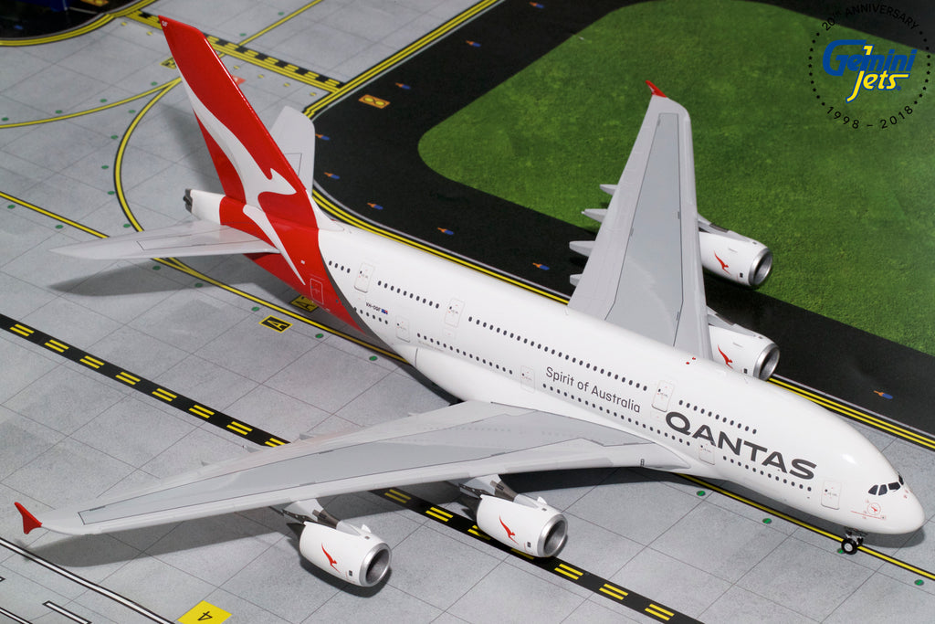 Qantas Airbus A380 VH-OQF GeminiJets G2QFA748 Scale 1:200