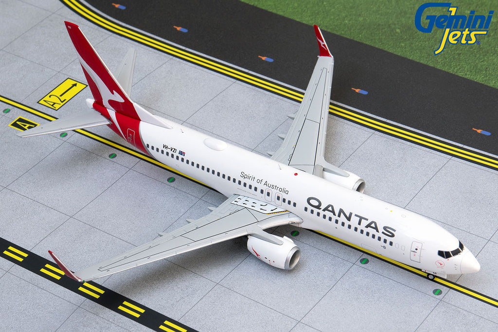 Qantas Boeing 737-800 VH-VZI GeminiJets G2QFA878 Scale 1:200
