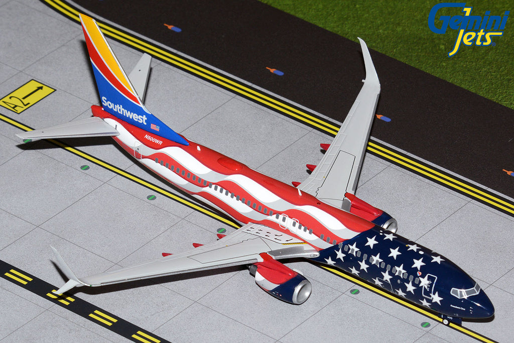 Southwest Boeing 737-800 N500WR Freedom One GeminiJets G2SWA1042 Scale 1:200