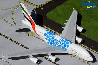 Emirates Airbus A380 A6-EOT EXPO 2020 Blue GeminiJets G2UAE1044 Scale 1:200