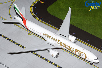Emirates Boeing 777-300ER A6-EGE 50th Anniversary GeminiJets G2UAE1055 Scale 1:200