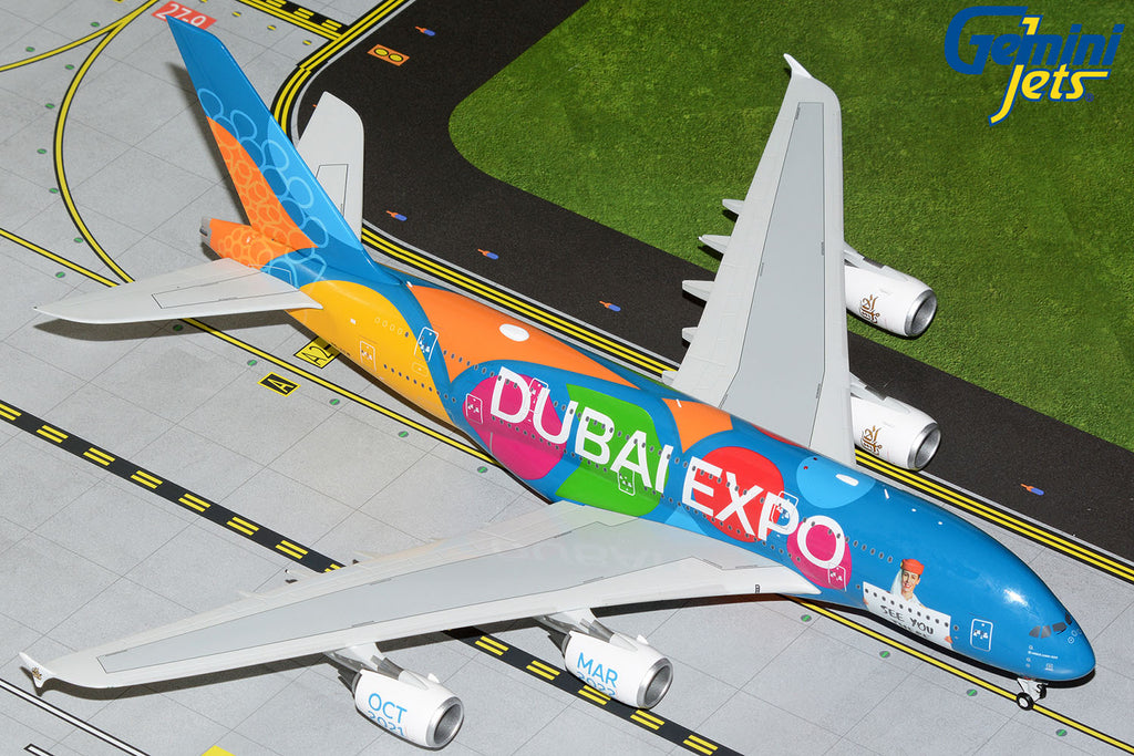 Emirates Airbus A380 A6-EEW Dubai Expo Be Part Of The Magic GeminiJets G2UAE1150 Scale 1:200