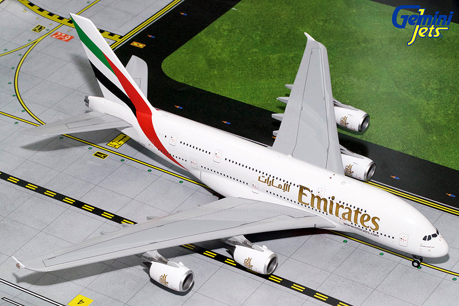 Emirates Airbus A380 A6-EOZ GeminiJets G2UAE728 Scale 1:200