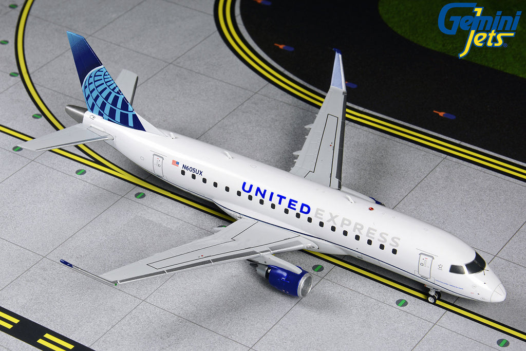 United Express Embraer E-175 N605UX GeminiJets G2UAL874 Scale 1:200