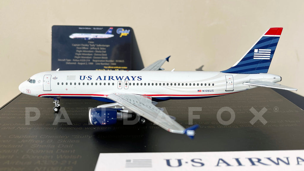 US Airways Airbus A320 N106US Flight 1549 GeminiJets G2USA183 Scale 1:200