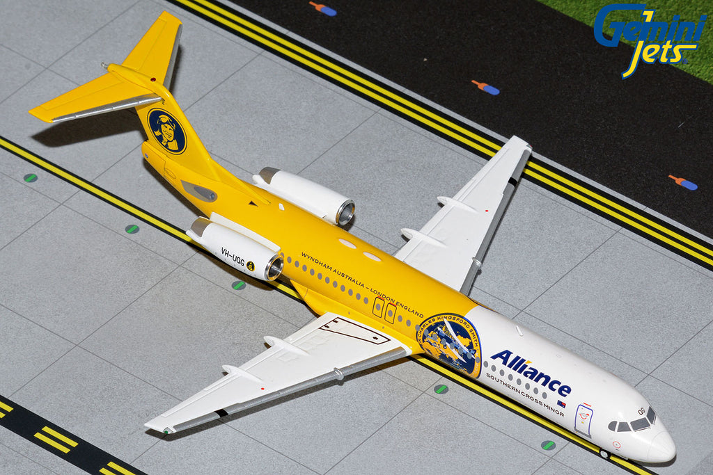 Alliance Airlines Fokker 100 VH-UQG Southern Cross Minor GeminiJets G2UTY987 Scale 1:200