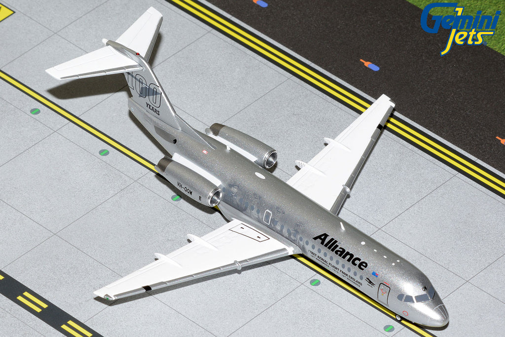 Alliance Airlines Fokker 100 VH-QQW Vickers Vimy 100 Years GeminiJets G2UTY988 Scale 1:200