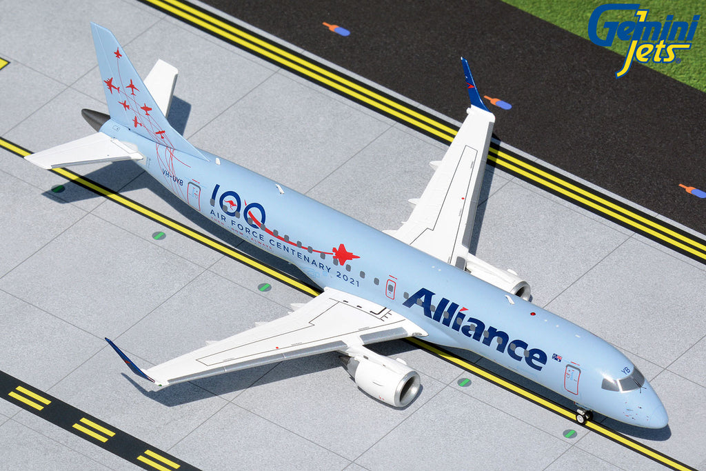 Alliance Airlines Embraer E-190 VH-UYB Air Force Centenary 2021 GeminiJets G2UTY995 Scale 1:200