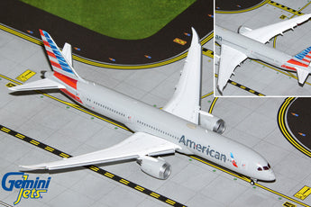 American Airlines Boeing 787-9 Flaps Down N835AN GeminiJets GJAAL2088F Scale 1:400