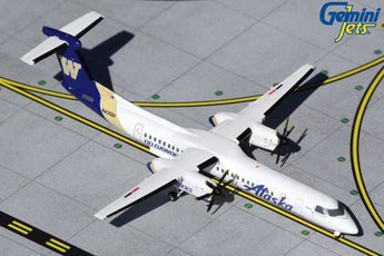 Alaska Airlines Bombardier Dash 8 Q400 N435QX University Of Washington Huskies GeminiJets GJASA2027 Scale 1:400