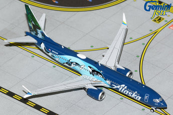 Alaska Airlines Boeing 737 MAX 9 N932AK West Coast Wonders Orca GeminiJets GJASA2078 Scale 1:400
