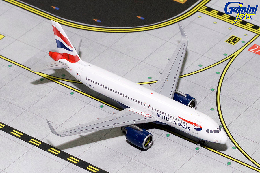 British Airways Airbus A320neo G-TTNA GeminiJets GJBAW1786 Scale 1:400