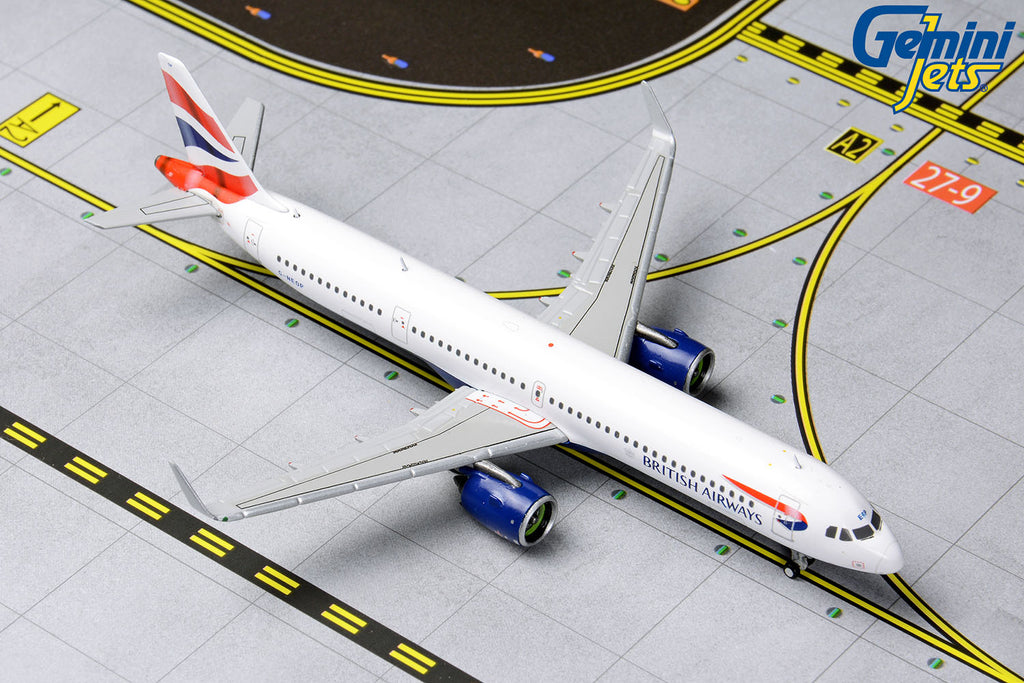 British Airways Airbus A321neo G-NEOP GeminiJets GJBAW1836 Scale 1:400