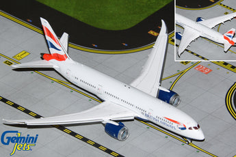 British Airways Boeing 787-8 Flaps Down G-ZBJG GeminiJets GJBAW2107F Scale 1:400