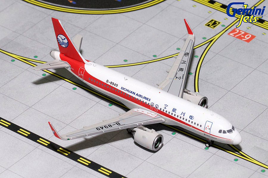 Sichuan Airlines Airbus A320neo B-8949 GeminiJets GJCSC1716 Scale 1:400
