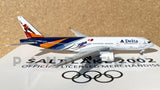 Delta Boeing 777-200ER N864DA Salt Lake City 2002 Winter Olympics GeminiJets GJDAL128 Scale 1:400
