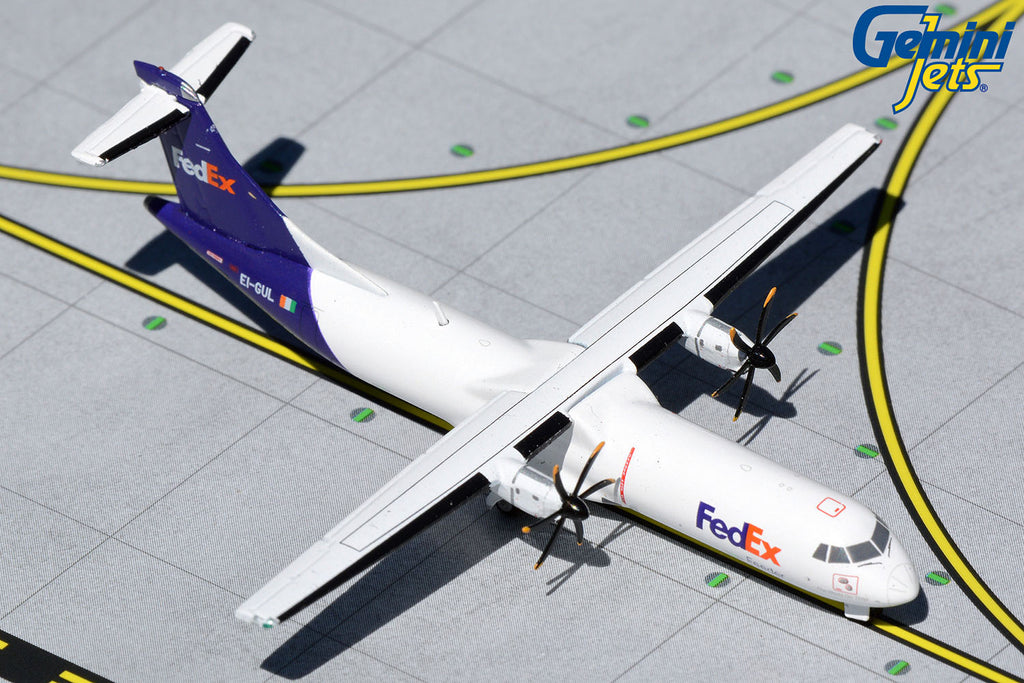 FedEx Feeder ATR 72-600F EI-GUL GeminiJets GJFDX1986 Scale 1:400
