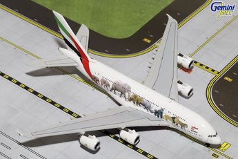 Emirates Airbus A380 A6-EEI Wildlife #1 GeminiJets GJUAE1550 Scale 1:400