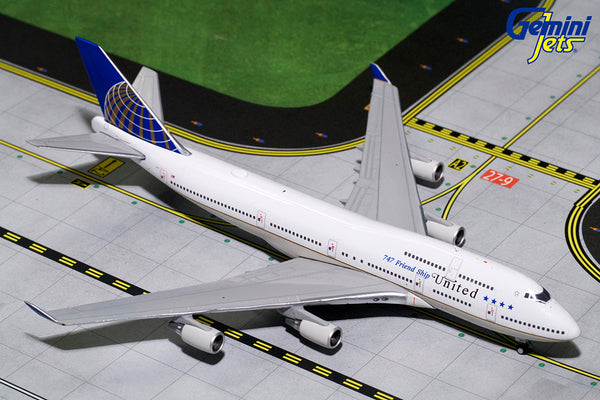 United Boeing 747-400 N121UA 747 Friendship GeminiJets GJUAL1741