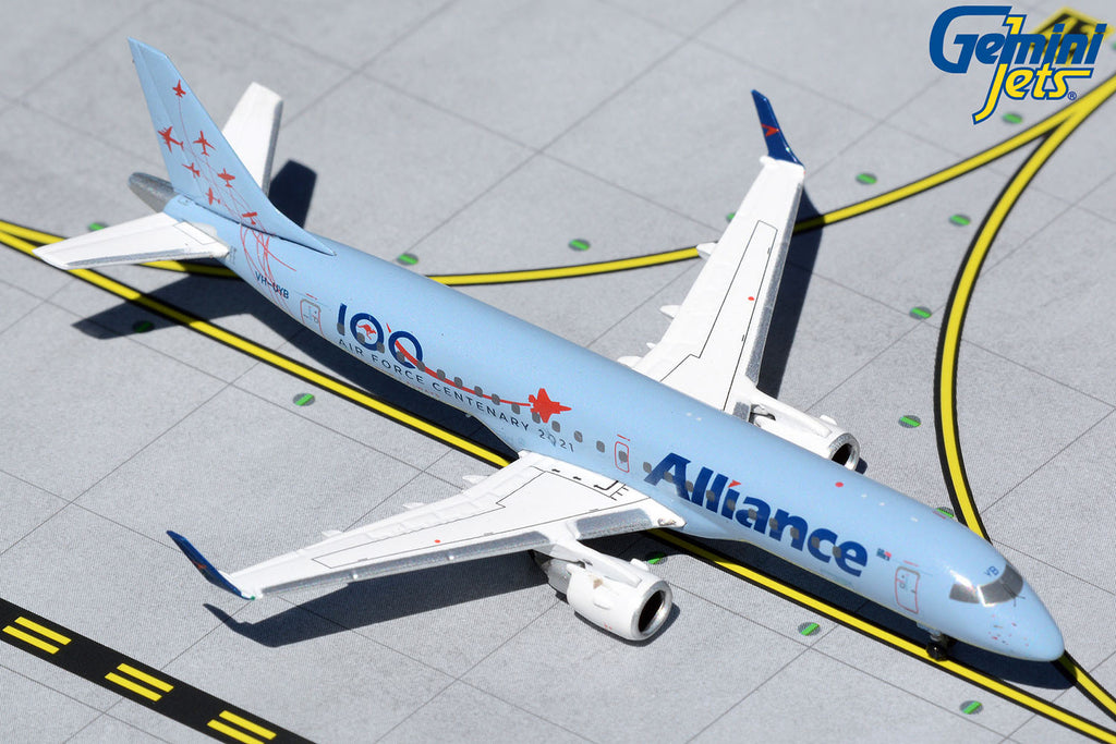 Alliance Airlines Embraer E-190 VH-UYB Air Force Centenary 2021 GeminiJets GJUTY2000 Scale 1:400