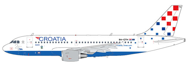 Croatia Airlines Airbus A319 9A-CTH 25 Years Godina JC Wings JC2CTN144 XX2144 Scale 1:200