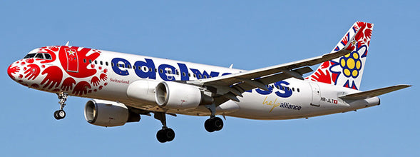 Edelweiss Air Airbus A320 HB-JLT JC Wings JC2EDW0337 XX20337 Scale 1:200
