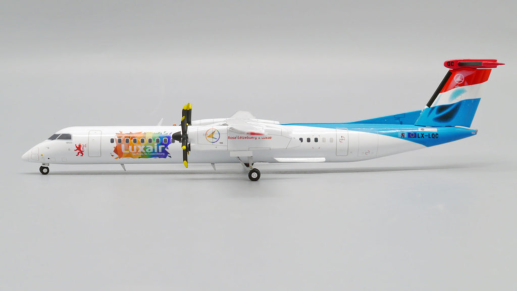 Luxair Bombardier Dash 8 Q400 LX-LQC Be Pride Be Luxembourg JC Wings JC2LGL0166 XX20166 Scale 1:200