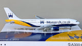 Monarch Airlines Airbus A300-600R G-MAJS JC Wings JC2MON545 XX2545 Scale 1:200