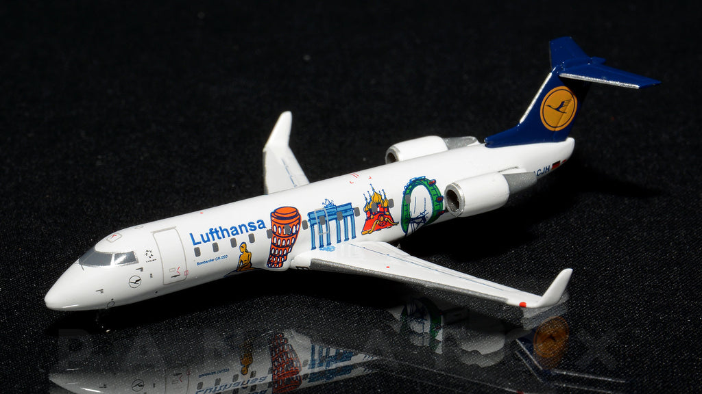 Lufthansa CityLine Bombardier CRJ200LR D-ACJH European Landmark JC Wings JC4038 Scale 1:400