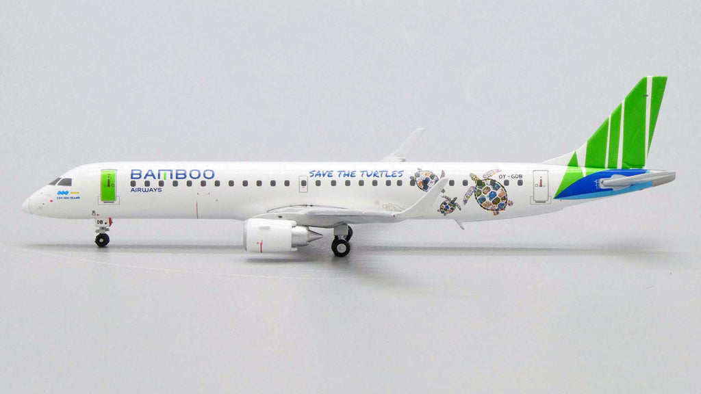 Bamboo Airways Embraer E-195 OY-GDB Save The Turtles JC Wings JC4BAV286 XX4286 Scale 1:400