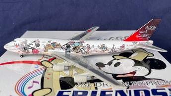 Japan Airlines Boeing 747-400D JA8908 Dream Express #1 Friends JC Wings JC4JAL109 Scale 1:400