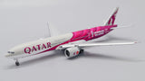Qatar Airways Boeing 777-300ER Flaps Down A7-BEB FIFA World Cup Qatar 2022 JC Wings JC4QTR489A XX4489A Scale 1:400