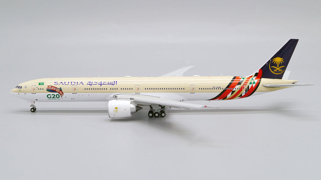 Saudia Boeing 777-300ER Flaps Down HZ-AK42 G20 JC Wings JC4SVA463A XX4463A Scale 1:400