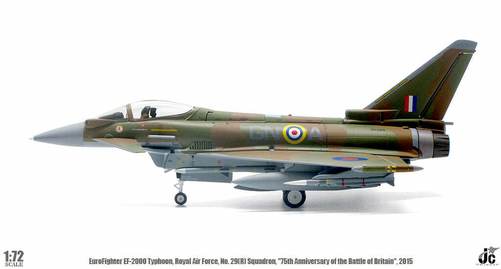Royal Air Force Eurofighter EF-2000 Typhoon FGR4 ZK349 (No. 29(R) Squadron, 75th Anniversary of the Battle of Britain, 2015) JC Wings JCW-72-2000-006 Scale 1:72