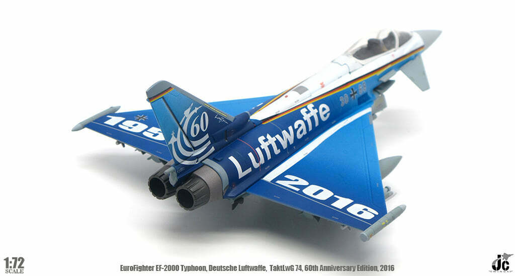 Herpa Luftwaffe Eurofighter Typhoon TaktLwG 74 Bavarian Tiger, Neuburg Air Base - 60th A Herpa Luftwaffe Eurofighter Typhoon TaktLwG 74 Bavarian Tiger, Neuburg Air Base - 60th A