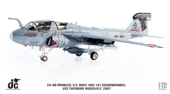 USN EA-6B Prowler AJ500 (VAQ-141 Shadowhawks, USS Theodore Roosevelt, 2007) JC Wings JCW-72-EA6B-002 Scale 1:72