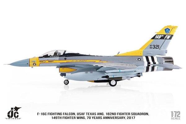 USAF F-16C Fighting Falcon 86-0321 (Joint Base San Antonio, TX, Squadron  70th Anniversary 2017) JC Wings JCW-72-F16-013 Scale 1:72