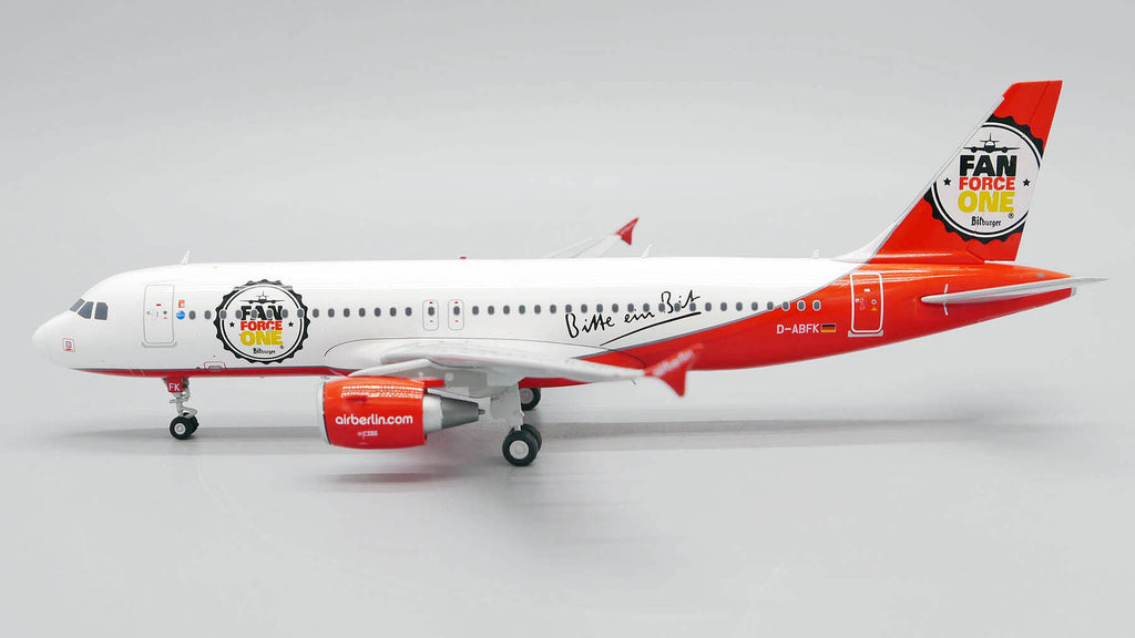 Air Berlin Airbus A320 D-ABFK Fan Force One JC Wings LH2BER202 LH2202 Scale 1:200