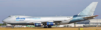 Silk Way West Airlines Boeing 747-400F Interactive 4K-BCH JC Wings LH4AZG316C LH4316C Scale 1:400