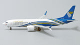 Oman Air Boeing 737 MAX 8 A4O-ME JC Wings LH4OMA154 LH4154 Scale 1:400