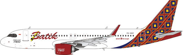 Batik Air Airbus A320neo PK-BDF Phoenix PH4BTK2106 11656 Scale 1:400