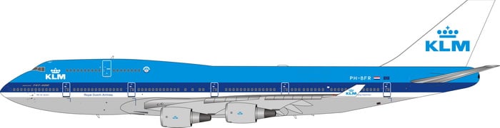 KLM Boeing 747-400 PH-BFR Phoenix PH4KLM2089 11644 Scale 1:400